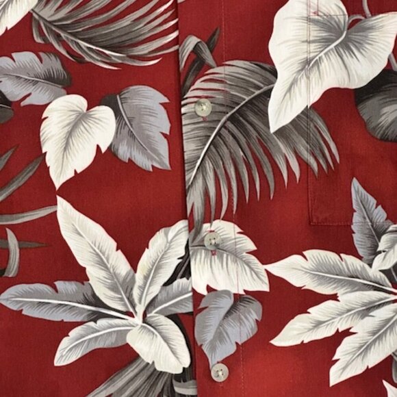 Pierre Cardin Hawaiian Tropical Shirt Floral Short Sleeve Button Down - Picture 4 of 4